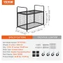 Rolling Sports Ball Storage Cart, Lockable Basketball Cage med