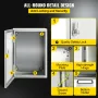 NEMA Steel Enclosure ,30x20x15 cm NEMA 4X Steel Electrical Box, IP66 Waterproof & Dustproof, Outdoor/Indoor Electrical Junction 
