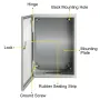 NEMA Steel Enclosure ,30x20x15 cm NEMA 4X Steel Electrical Box, IP66 Waterproof & Dustproof, Outdoor/Indoor Electrical Junction 