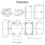 NEMA Steel Enclosure ,30x20x15 cm NEMA 4X Steel Electrical Box, IP66 Waterproof & Dustproof, Outdoor/Indoor Electrical Junction 