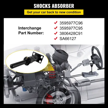 Rear Cab Shock Absorber fits for International Prostar Pro 2008-2017 3595977C96 3595977C95 Cab Air Shock Dampen The Driving Vibr