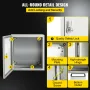 NEMA Steel Enclosure, 20x20x15 cm NEMA 4X Steel Electrical Box, IP66 Waterproof & Dustproof, Outdoor / Indoor Electrical Junctio