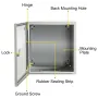 NEMA Steel Enclosure, 20x20x15 cm NEMA 4X Steel Electrical Box, IP66 Waterproof & Dustproof, Outdoor / Indoor Electrical Junctio