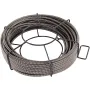 Drain Cleaning Cable 1524 cm x 1.0 cm Solid Core Cable Sewer Cable Drain Auger Cable Cleaner Snake Clog Pipe Drain Cleaning Cabl