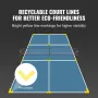 Pickleball Net Set, 22FT Regulation Size Portable Pickleball System with Bags, Balls, Paddles, Wheels, and Court Lines, Weather 