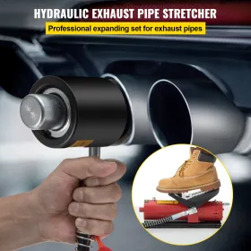 Hydraulic Exhaust Pipe Expander, 1-5/8" to 4-1/4" Size, 10 T Pedal Pump Included with 4 Dies, 2 Storage Cases for Copper