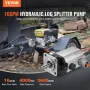 Hydraulic Log Splitter Pump, 60.6 L/min, 2 Stage 27.6MPa Wood Log Splitter Pump, 2.54 cm Inlet 1.27 cm NPT Outlet 3600 RPM Alumi