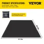 Fire Blankets, 2 Pack Welding Blankets, 2.4 x 3 m Fire Suppression Blanket, 550°C Flame Retardant Blanket, Black Fire Emergency 
