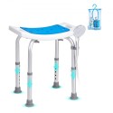 Shower Chair, Adjustable Height Shower Stool, Shower Seat for Inside Shower or Tub, Non-Slip Bench Bathtub Stool Seat for