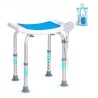 Shower Chair, Adjustable Height Shower Stool, Shower Seat for Inside Shower or Tub, Non-Slip Bench Bathtub Stool Seat for