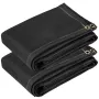 Fire Blankets, 2 Pack Welding Blankets, 2.4 x 3 m Fire Suppression Blanket, 550°C Flame Retardant Blanket, Black Fire Emergency 
