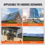 Solar Grid Tie Micro Inverter, 600W, Solar Micro Inverter, IP67 Waterproof Aluminum Alloy Solar Power Grid Tie Inverter DC18-50V