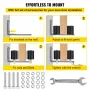 Gate Roller Guide 3 "Black Nylon Zink Painted Sliding with
