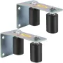 Gate Roller Guide 3 "Black Nylon Zink Painted Sliding with