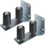 Gate Roller Guide 3 "Black Nylon Zink Painted Sliding with