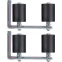 Gate Roller Guide 3 "Black Nylon Zink Painted Sliding with