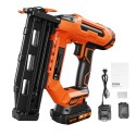Cordless Finish Nailer 20V trådløs Brad Nailer Kit 16ga Negle Batteri