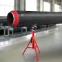 V Head Pipe Stand 0.3-30.5 cm Capacity, Adjustable Height 71.1-132.1 cm, Pipe Jack Stands 1133.9 kg Load Capacity, Portable Fold