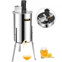 3 Frame Electric Honey Extractor Separator Stainless Steel Bee Extractor Stainless Steel Honeycomb Spinner Crank Beekeeping
