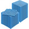 Modular Interlocking Cushion, 50 Pack 30 x 30 cm Splicing Drainage Mats, Soft PVC Interlocking Drainage Floor Tiles, Non-Slip