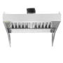 Commercial Exhaust Hood, 4FT Food Truck Hood Exhaust, 201 Stainless Steel Concession Trailer Hood with 2 Detachable U-shaped Gri