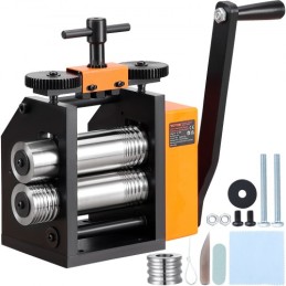 Rolling Mill, 3"/76 mm Jewelry Rolling Mill Machine, 1: 2 Gear Ratio, 3-in-1 Multi-function Rolling Mill, 0.1-7mm Press