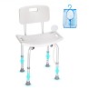 Shower Chair, Shower Seat with Back, Adjustable Height Shower Stool, Shower Chair for Inside Shower Bathtub, Non-slip Bathroom