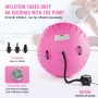 Inflatable Gymnastics Air Mat Set, 2 PCS Tumbling Mat, Tumble Track with Electric Pump, Air Roller Barrel Gymnastics Equipment, 
