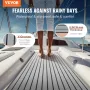 Boat Flooring, EVA Foam Boat Decking 240 x 89.9 cm, Non-Slip Self-Adhesive Flooring, 2.2 m² Marine Carpet for Boats, Yacht, Pont