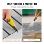Boat Flooring, EVA Foam Boat Decking 240 x 89.9 cm, Non-Slip Self-Adhesive Flooring, 2.2 m² Marine Carpet for Boats, Yacht, Pont