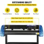 Vinyl Cutter 870mm Vinyl Cutter Machine Maximum Paper Feed 34inch Vinyl Plotter Cutter Machine with Sturdy Floor Stand Adjustabl