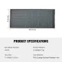 Dump Truck Mesh Tarp, 7 x 18 ft, PVC Coated Black Heavy Duty