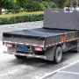 Dump Truck Mesh Tarp, 7 x 18 ft, PVC Coated Black Heavy Duty