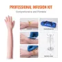 Phlebotomy Practice Kit, IV Venipuncture Intravenous Training Kit, High Simulation IV Practice Arm Kit with Carrying Bag, Practi