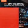 Welding Curtain Screen, 1.8 x 1.8 m Hanging Welding Curtain Wall, Flame-Resistant Vinyl Welding Protection Screens with 6-Level 