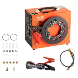 PCP Air Compressor, 4500psi/30MPa bærbar PCP-kompressor med indbygget effektkonverter, Auto-stop | DC12V/AC230V | Olie &