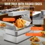French Fry Food Warmer Electric Chip Warming Light Station Stainless Steel