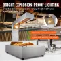 French Fry Food Warmer Electric Chip Warming Light Station Stainless Steel