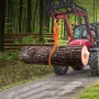 Log Skidding Tongs, 18 inch 2 Claw Log Lifting Tongs, Heavy Duty Rotating Steel Lumber Skidding Tongs, 772 lbs/350 kg Loading Ca