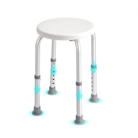 Shower Chair for Inside Shower, Adjustable Height Shower Stool, Non-Slip Bench Bathtub Seat Stool for Elderly Disabled Adults