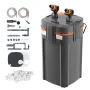 Aquarium Filter 225GPH, 2-Stage Canister Filter 55 Gallon, Ultra-Quiet Internal Aquarium Filter with UV Protection, Submersible 