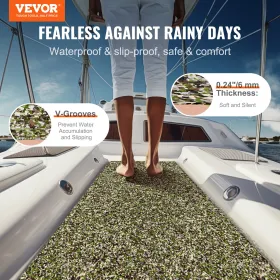 Bådgulve, Eva Foam Boat Decking 94.5 "X 23.6", ikke-skridsikre