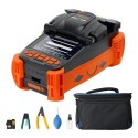 Fiber Fusion Splicer 4 Motors, Clad Alignment Fiber Optic Fusion Splicer Kit w/ 4" Digital LCD Screen, 3 in 1 Optical Fiber