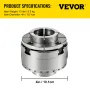Lathe Chuck 4-inch Woodturning Chuck 4 Jaws 1inch x 8TPI Thread Lathe Chucks Set Nova Lathe Chuck Wood Lathe Bowl Chuck with Set