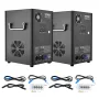 Koldt gnist fyrværkeri maskinx2 700w 2-5m fase DJ
