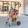 Foldning af indkøbskurv, 110 lbs maksimal belastningskapacitet