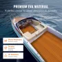 Boat Flooring, EVA Foam Boat Decking 240 x 116.8 cm, Non-Slip Self-Adhesive Flooring, 2.8 m² Marine Carpet for Boats, Yacht, Pon