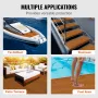 Bådgulve, Eva Foam Boat Decking 94,5 "x 46", skridsikre