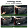Truck Bed Storage Box, Lockable Lid, Waterproof ABS Wheel Well Tool Box 6.6 Gal/20 L with Password Padlock, Compatible with