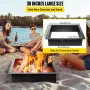 Fire Pit Ring, 36-Inch Outer/30-Inch Inner Diameter Fire Pit Insert,1.5 mm Thickness Fire Ring, DIY Steel Ring with Tongs In-Gro